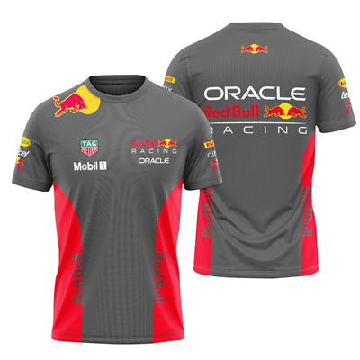#ad Personalized Oracle Red Bull Logo F1 Racing Team T Shirt Men#x27;s Size S 5XL $28.90