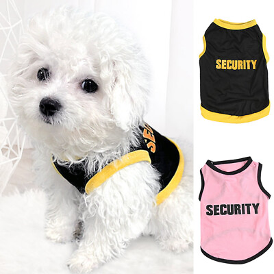 #ad Dog Clothes Small Dogs Vest Spring Summer Fashion Single Printed Breathable A $2.75
