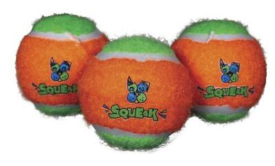 Spunky Pup Medium Squeaky Tennis Balls Dog Safe Fetch Toy 3 pack $17.31