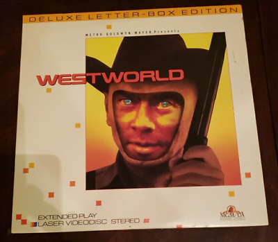 #ad Laserdisc Westworld Yul Brynner Richard Benjamin Deluxe Letter Box Edition K6 $12.00