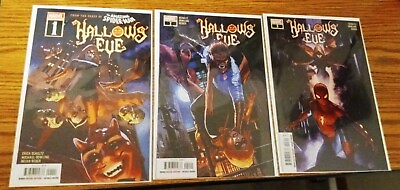 #ad Hallows Eve 1 5 Complete Comic Lot Run Set Spider Man Schultz Collection $22.00