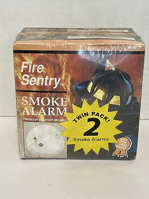 #ad Twin Pack Fire Sentry Battery Operated Smoke Detector Alarms Model 0914E NEW $13.99