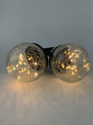#ad Bannad Garden Solar Lights 2 Glass Ball Waterproof 4.7quot; 12cm Warm White LED $17.95