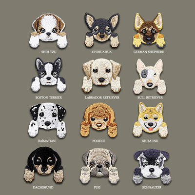 Cute Dogs Embroidered Patches Sew On Iron On Badge Diy Fabric Applique Craft $3.45