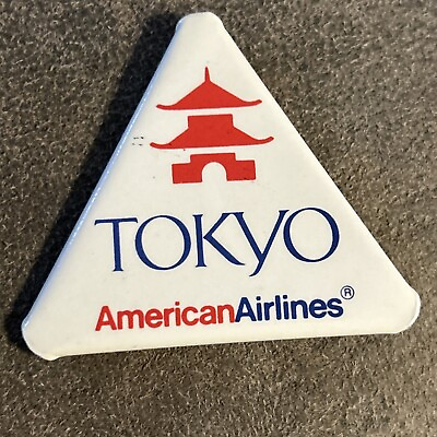 #ad American Airlines Tokyo Button Triangle Pin $11.00