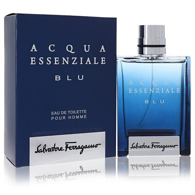 #ad Vintage *2011 Acqua Essenziale Blu by Salvatore Ferragamo Men 3.4 oz EDT Spray $29.99