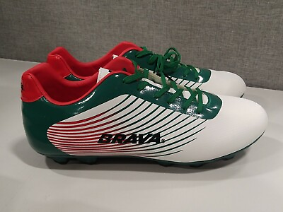 #ad Brava Mens Warrior Soccer Cleats White Green Red SIZE 11.5 $14.50
