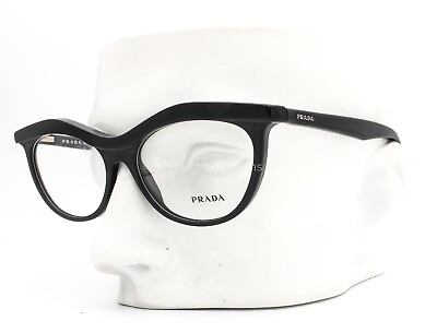 #ad Prada VPR 23P 1AB 1O1 Eyeglasses Glasses Polished Black 54 16 140 Read $70.00