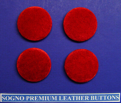 #ad 4 MADE IN USA 1 INCH GENUINE BURGUNDY SUEDE LEATHER BLAZERJACKETCOAT BUTTONS. $14.36