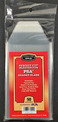 #ad PSA Perfect Fit Sleeves Graded Card Slabs PSA Logo 50 100 200 500 1000 Full Case $55.99