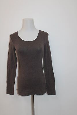 #ad Divided Women#x27;s Top Brown 2 Pre Owned $5.99