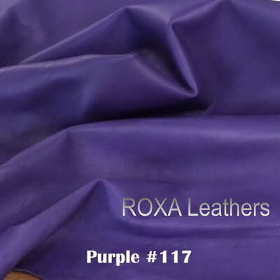 #ad URBAN 100% Real Sheepskin Solid Soft Purple Leather Skin Hide Sheep Nappa 6 SqFt $73.00