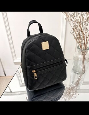 #ad Luxury Mini Leather Backpack For Women $12.00