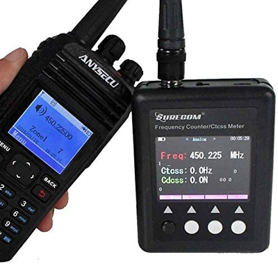#ad SF401 plus 27Mhz 3000Mhz Radio Portable Frequency Counter Meter with CTCCSS DCS $75.99