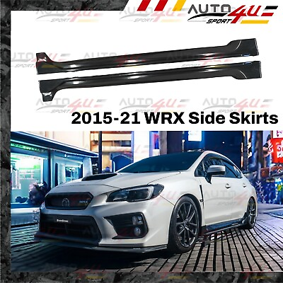 #ad Fits for 2015 2021 Subaru WRX WRX STI Gloss Black Side Skirt Body Kits $154.99