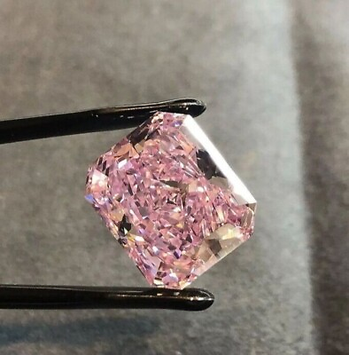 #ad AAA 4Ct Natural Diamond Radiant Pink Color Cut D Grade VVS1 1 Free Gift $158.00