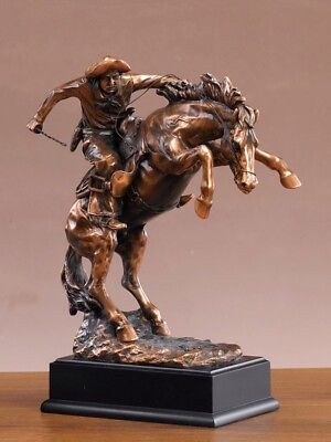#ad The Pony Express Copper Bronze Statue Sculpture Art Size: 8.5quot;W x 11quot;H $109.50