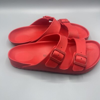 #ad Birkenstock Sandals Shoes Mens Arizona EVA Casual Comfort Footbed Red Foam 11M $55.63
