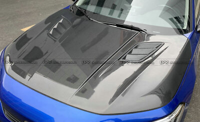 #ad For Honda Civic FE1 FE2 HT Type Front Vented Hood Bodykits Carbon Fiber $3266.01