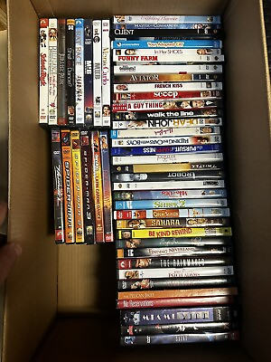#ad 48 Wholesale Lot DVD Movies Assorted Videos All in Cases Free Shipping $50.00