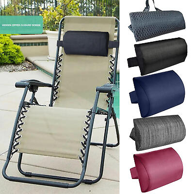 #ad Lounger Pillow Pool Lounge Chair Pillows with Strap Universal Removable $17.38
