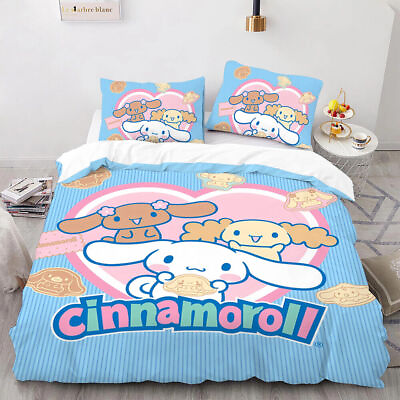#ad Cinnamoroll dog Bedding Set Duvet Cover Cinnamoroll Pillowcase quilt covers $49.59
