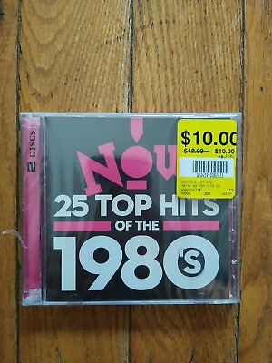 #ad Now 25 Best of 1980#x27;s Various by Various Artists RARE C $100.00