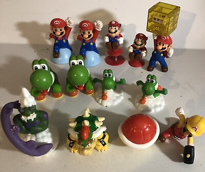 #ad Super Mario Brothers Figures Lot Of 13 T3 $12.34