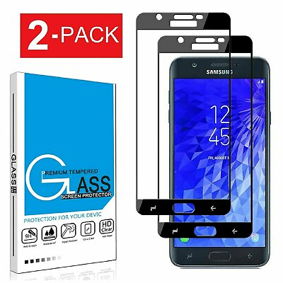 #ad 2 Pack Full Tempered Glass Screen Protector For Samsung Galaxy J7 2018 Refine $7.05
