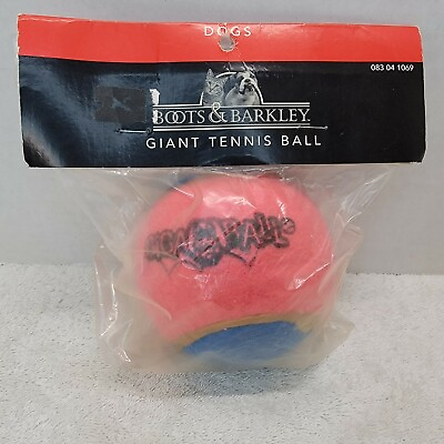 #ad Boots amp; Barkley Dog Giant Tennis Ball Fetch Toys GiGa Ball 4quot; NWT Pink Blue $6.43