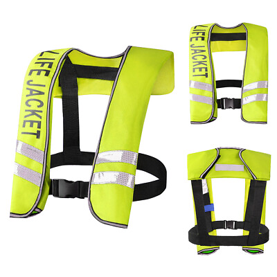 #ad Auto Inflatable Adult Life Jacket Adult Life Vest for Water Sports Fishing N8F0 $33.24