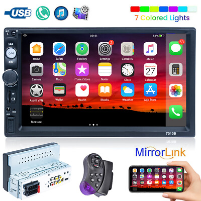 #ad 7 inch Single 1 DIN Touchscreen Bt Stereo Car Player FM Radio AUX USB MP5 Player $32.49