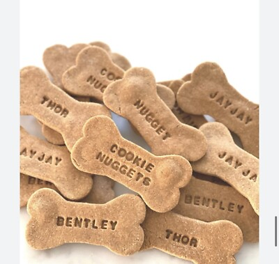 #ad Dog Biscuits Peanut Butter Whole wheat Custom Name Healthy Treats Order $13.00