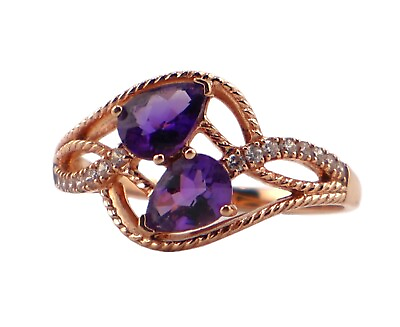 #ad Vintage Amethyst Ring 14k Solid Gold Women#x27;s Jewelry Size 9.5US $450.00