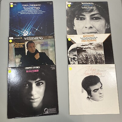 #ad LP Record Lot of 6 Moravec Chopin Weissenberg Barbosa Moszkowski $19.99