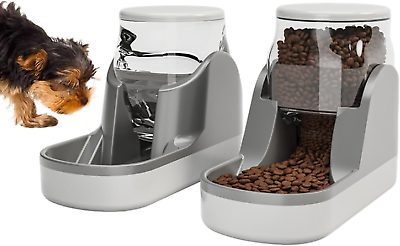#ad Automatic Dog Feeders Gravity Cat Water and Food Dispenser Set Large Capacity Se $38.88