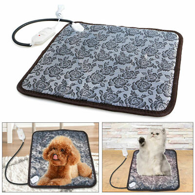 #ad Adjustable Heating Pad for Cat Dog Pet Electric Heater Mat Warmer Bed Waterproof $10.98