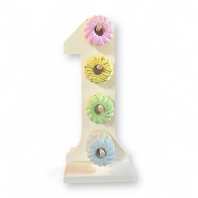 #ad Donut Wall Personalized 1st Birthday Party Dessert Stand $50.00