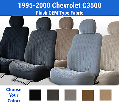 #ad Plush Velour Seat Covers for 1995 2000 Chevrolet C3500 $245.00