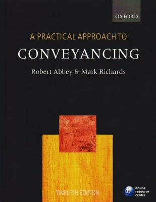 #ad A Practical Approach to Conveyancing by Richards Mark Paperback softback The $11.98