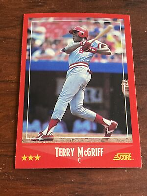 #ad 1988 Score #281 Terry McGriff Reds C3493* $2.09
