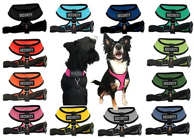 Security Guard Dog Mesh Padded Soft Puppy Pet Dog Harness Breathable 12 Colors $19.99
