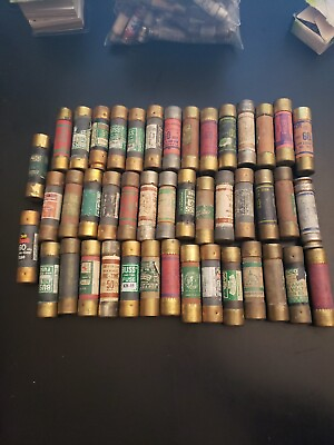#ad Lot Of 45 Vintage Industrial House Fuses Various Mixed $38.96