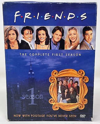 #ad Friends Season 1 Complete DVD Jennifer Aniston Courteney Cox Lisa Kudrow TV Show $9.99