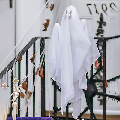 #ad Halloween Pendant Soft Reusable Halloween Fabric Ghost Pendant Versatile $8.77