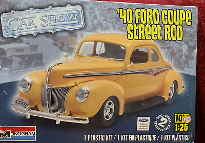 #ad Monogram Models 40 Ford Couple Street Rod open Box $19.88