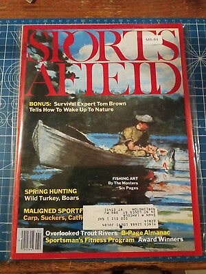 #ad Sports Afield Magazine April 1984 Spring Hunting MA 84 $5.00