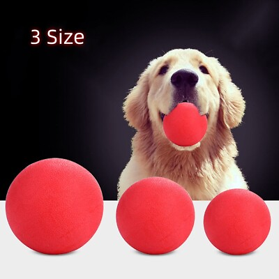 #ad Solid Training Toy Rubber Ball Pet Puppy Dog Chew Play Fetch Bite $4.49