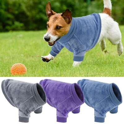 #ad Pet Dog Puppy Dog Warm Soft Fleece Clothes Coat Shirt Sweater Winter Apparel $8.99