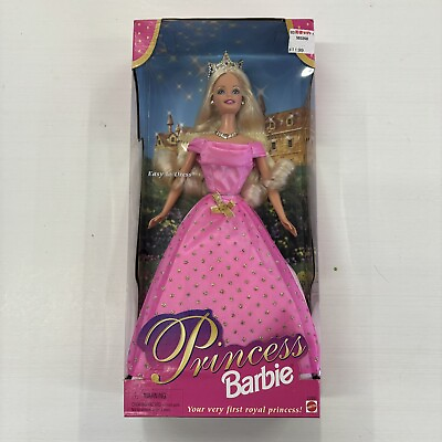 #ad 1998 Princess Barbie Mattel #22891 Royal Princess New In Box $27.03
